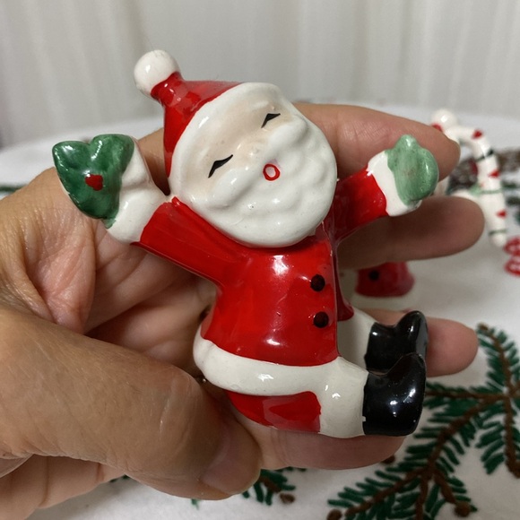 RARE! Vintage 1957’s NAPCO Japan Kitsch Santa’s candle climber  figurines! - Picture 4 of 16